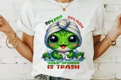 Funny frog PNG, funny quote PNG, Sublimation design. Product Image 2