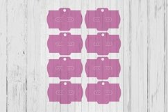 Ornate rectangle hoops Earrings card template svg png ai fil Product Image 1