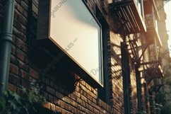 Sign Board Mockup on Building Wall Product Image 2