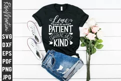 Love Is Patient Love Is Kind SVG Valentines Day Love Quote Product Image 5