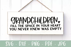 Grandchildren Saying SVG - Grandparents SVG - Fill The Space Product Image 1