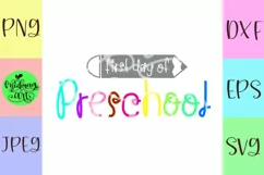 1st day of Preschool svg, Back to school svg Product Image 2