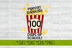 Poppin' Through 100 Days Of School SVG, DXF, EPS, PNG. Product Image 1