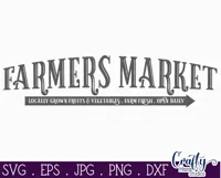 Farmers Market | Kitchen Farmhouse Home Sign Svg Product Image 2