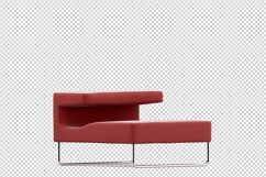 Isometric Arm Chair 3D isolated render Product Image 1