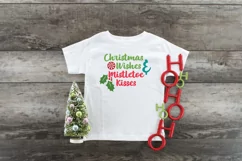 Christmas Wishes & Mistletoe Kisses SVG - Christmas Cut File Product Image 7