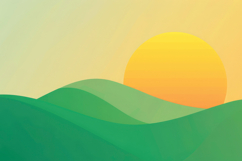 Sunset Landscape Background Wallpaper Product Image 1