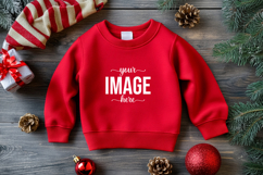 Christmas Sweatshirt Mockup, Christmas Baby Mockups Product Image 1