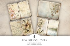 Watercolour Junk Journal Digital Paper Bi-fold Product Image 1