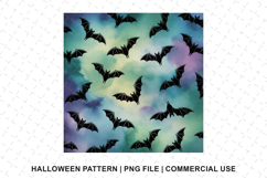 Halloween Bats Pattern Png | Sublimation | Digital Paper Product Image 1
