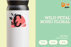 Wild Petal Boho Floral Monogram Product Image 1