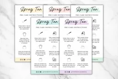 Spray Tan Pre Care & Aftercare Card Template - Mini 5 Colors Product Image 3