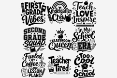 Back To School PNG Bundle | Teacher Grade Level School Quote Product Image 7