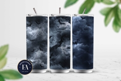 Bats Night Sky Pattern, Dark Gothic Bat Seamless Paper Product Image 2