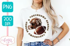 Touchdown season sublimation PNG | American Football shirt Product Image 1
