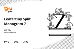 Leafertiny Split Monogram Product Image 1