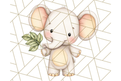 Tiny Zoo Friends Clipart, Cute Cartoon Zoo Animals PNG Product Image 2