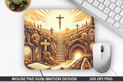 Mouse Pad Sublimation, Easter Mouse Pad PNG Design Product Image 1