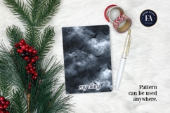 Bats Night Sky Pattern, Dark Gothic Bat Seamless Paper Product Image 4