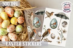 Spring sticker Sheet Easter Props Flowers Eggs Bunny Carrot Product Image 1