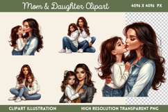 Mother Daughter Sublimation PNG Product Image 1