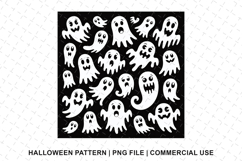Halloween Boo Pattern Png | Sublimation | Digital Paper Product Image 1
