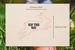 Easter Egg Hunt Bunny Sign Laser Cut | Glowforge | SVG Product Image 2