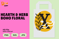 Hearth &amp; Herb Boho Floral Monogram Product Image 1
