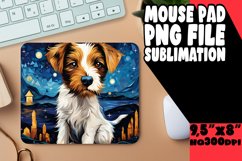 Dog Painting Mouse Pad - Vibrant PNG Design Product Image 1