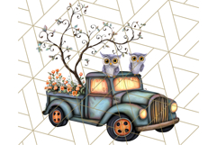 Halloween Cottagecore Truck PNG Clipart, Fall Style Clip Art Product Image 2