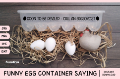 Funny Egg Container Saying SVG | Call An Eggsorcist Product Image 1