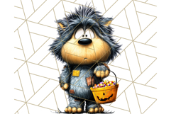 Monster Kids Clipart PNG, Cute Halloween Costume Art Product Image 2