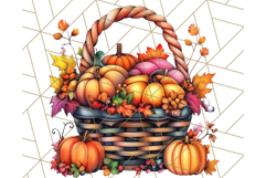Fall Cottagecore Kitchen Clipart, Cozy Autumn Kitchen PNG Product Image 2