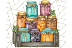 Fall Market Stall Clipart PNG, Rustic Autumn Clip Art Product Image 2