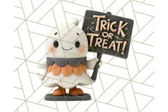 Retro Halloween Clipart Vintage PNG Graphics, 50s Holiday Product Image 2