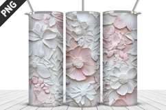 Flowers Tumbler Wrap | Sublimation Design | Tumbler PNG Product Image 1