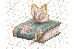 Vintage Butterfly PNG Clipart, Fairytale Cottagecore Images Product Image 2