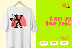 Desert Lily Boho Floral Monogram Product Image 1
