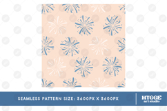 American 4th of July Patriotic Fireworks Seamless Pattern Product Image 2