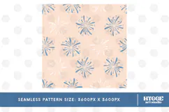 American 4th of July Patriotic Fireworks Seamless Pattern Product Image 2
