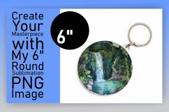 Elegant 3D Landscape Round Design for Sublimation Product Image 1