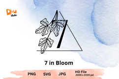 Elegant Emblem Monogram - Botanical Letter SVG | JPG | PNG Product Image 1