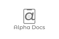 Alpha Document Logo Design Vector Product Image 2