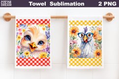Funny Chicken Towel | Spring Animal Kitchen Towel Product Image 1