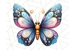 Jewel Toned Butterfly PNG Clipart, Vibrant Butterflies Product Image 2