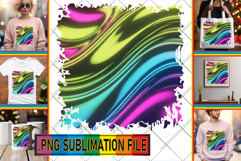 Bright TSHIRT Art Ideas PNG, Funky Pattern Product Image 1