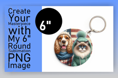 Lovely Round Design Car Coaster , Dog and cat Product Image 1