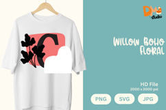Willow Boho Floral Monogram Product Image 1