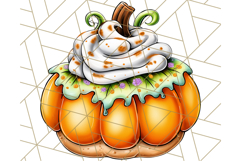 Halloween Donut Clipart PNG, Cute Spooky Doughnut Art Product Image 2