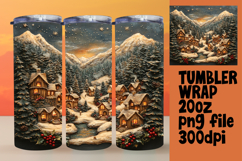 Lovely 20oz Tumbler Template for Gifts , Christmas Product Image 1